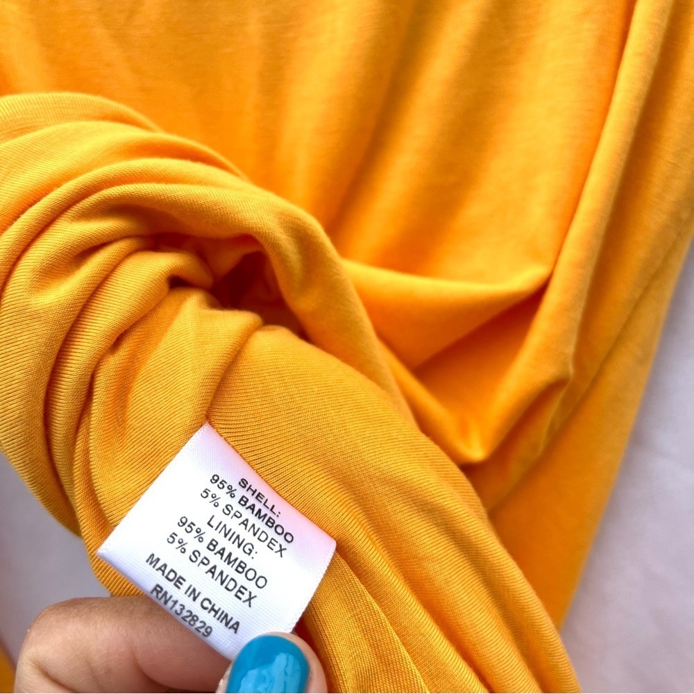 CAMILA COELHO | LENA MINI DRESS IN TANGERINE ORANGE MEDIUM - Picture 12 of 13